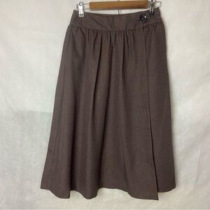 Vintage Condor Cotton Blend Mauved Brown 3/4 Skirt